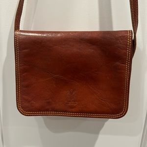 Italian leather crossbody (29 in length)